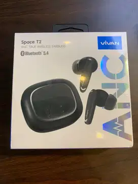 VIVAN Space T2 TWS Earbuds ANC ENC 42H Playtime 10MM Bass Driver BT5.4