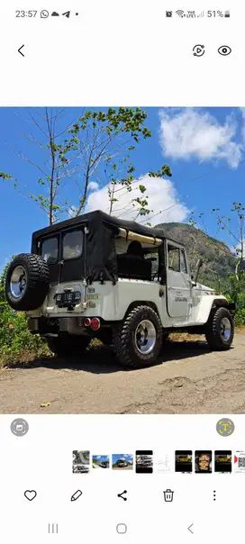 jual fj40 kanvas thn 64 diesel