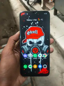 Realme C'15 4/64 baterai 6000mah body pemakaian hp Chasan
