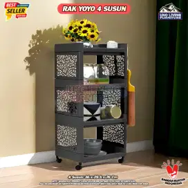 Rak plastik 4susun serbaguna