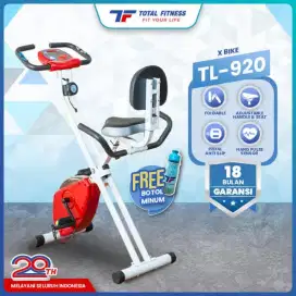 sepeda statis x bike lipat plus sandaran
