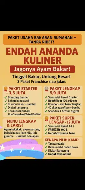 Usaha ikan dan ayam bakar