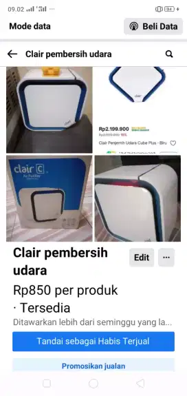 Clair Furifier penyaring udara