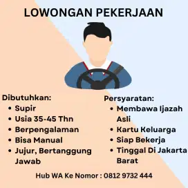 Dibutuhkan Driver