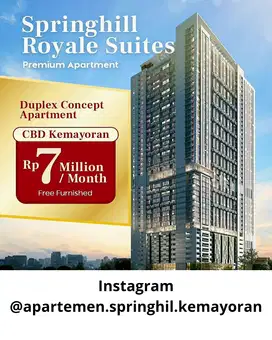 APARTEMEN SPRINGHIL ROYAL SUITE KEMAYORAN VIEW GOLF UNIT BARU DP 0%
