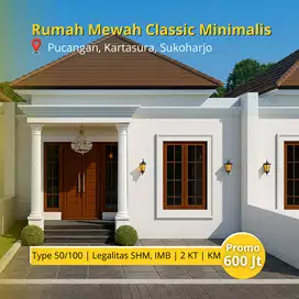 Hunian Classic Minimalis  desain Elegan di Selatan Pasar Kartasura