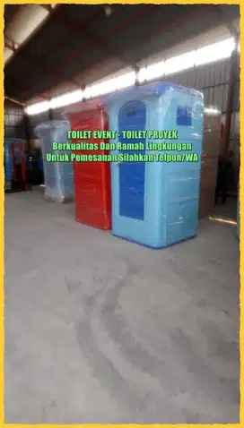Toilet Event, Toilet Proyek, WC Umum, Toilet Portable, Murah Siap Paka