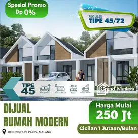 Rumah Modern dekat exit Tol Sawojajar Kota Malang