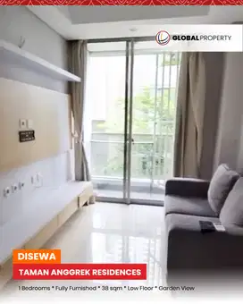 Disewa Fully Furnished, Taman Anggrek Residences 1 Bed, Garden View