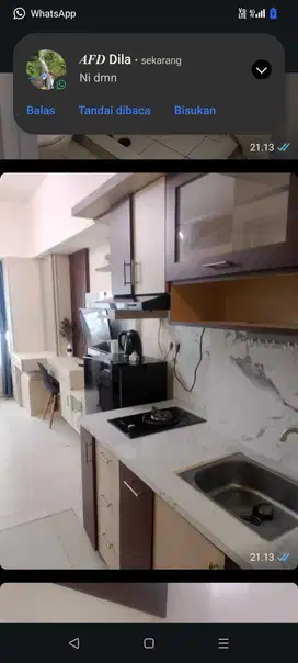 sewa studio apartment sringlake summarecon bekasi utara