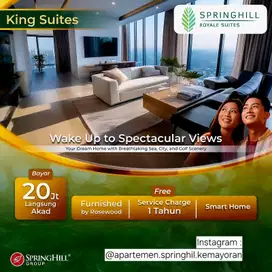 APARTEMEN SPRINGHIL ROYAL SUITE KEMAYORAN VIEW GOLF UNIT BARU DP 0%