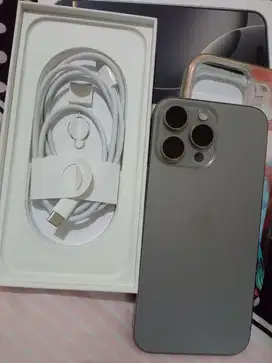 DIJUAL IPHONE 16 PROMAX IBOX 256GB NATURAL TITANIUM LIKE NEW