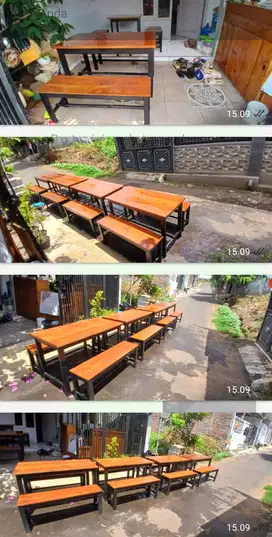 DIJUAL MURAH aja! Meja Kursi Cafe/Warmindo/Warung makan