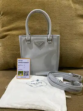 Tas prada alabastro mini smooth leather with entrupy termurah net