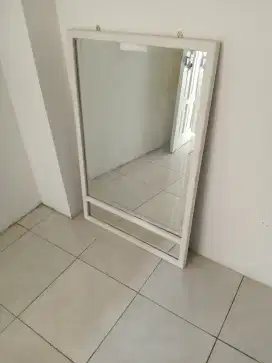 Kaca rias kayu jati 110x70 cm