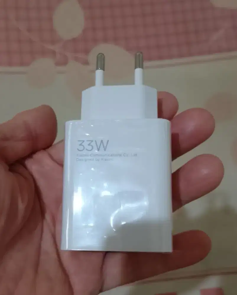 Kepala Charger/Batok 33 Watt Xiaomi Ori 99% Putih Fast Charging
New.