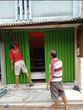 Pintu Pengaman ruko, follding gate dan Rolling door