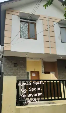 DI JUAL RUMAH JL.SPOOR KEMAYORAN JAKARTA PUSAT