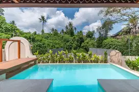 (Wb) VILLA DENGAN PEMANDANGAN HUTAN DI UBUD