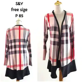 Baju Cardigan Outer Rayon Free Size