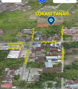Tanah 1351 jl Purwodadi Panam Surat SHM