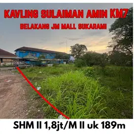 tanah kosong km7 palembang dekat gramedia