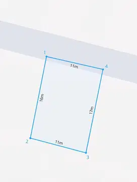Tanah dg luas 188m2 di kawasan jl raya sesetan dekat sanglah denpasar