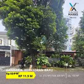 TURUN HARGA!! DIJUAL RUMAH TUA HITUNG TANAH DALAM KOMPLEK GANDARIA