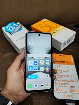 Tecno spark 30c 6+6/128gb fullset