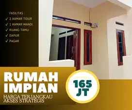 DIJUAL RUMAH MURAH 2 KAMAR SIAP HUNI DILOKASI STRATREGIS DEKAT STASIUN