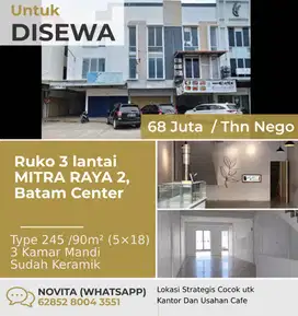Ruko 3 lantai MITRA RAYA 2, Batam Center