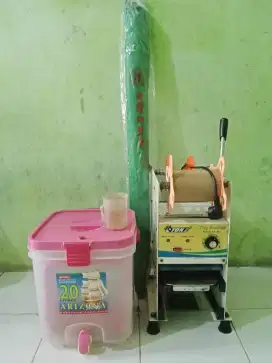 Perlengkapan es teh siap diajak cari duit