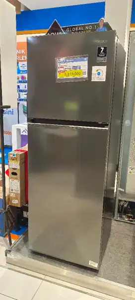 (NEW) KULKAS AQUA 2 PINTU 225L (KREDIT TANPA DP)