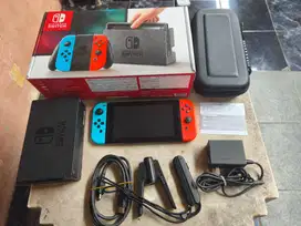 Nintendo Switch v1 Atmos Neon Fullset 128GB 13