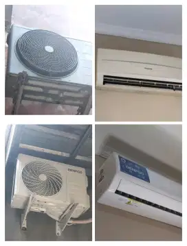 dijual AC  kondisi 95% Dempoo 1/2 pk, panasonic 3/4 pk