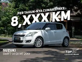 SUZUKI SWIF GX MT 2013 •KILOMETER RENDAH •SIAP PAKAI