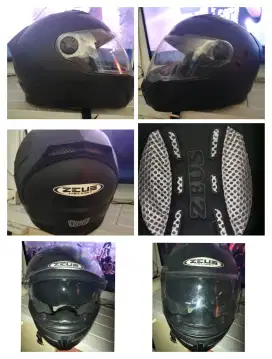 Jual helm ZEUS FULLFACE baru pake sekali dari baru