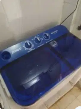 Mesin cuci 2 Tabung sharp 75NT BIRU