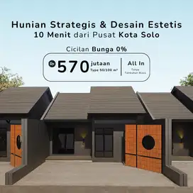Di Jual Rumah Minimalis Modern 3 Menit UIN Solo