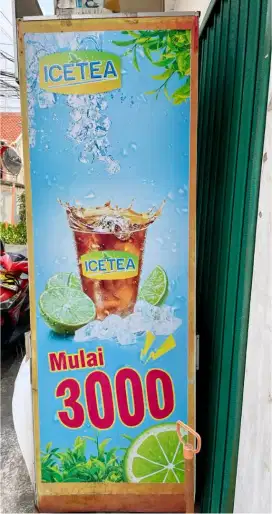 Gerobak usaha es teh