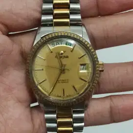 Jam enicar presiden two tone original no rado seiko longines tag heuer