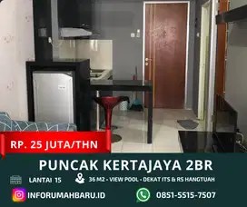 PUNCAK Kertajaya 2BR ‼️ Apartemen Siap Huni dekat ITS & Hangtuah