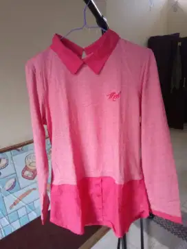 Preloved Tunik wanita pink