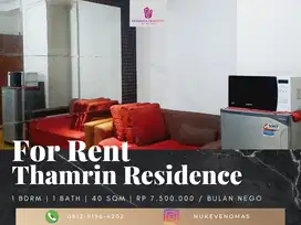Disewakan Apartement Thamrin Residence 1BR Furnished Middle Floor
