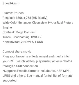 Samsung led 32 inc