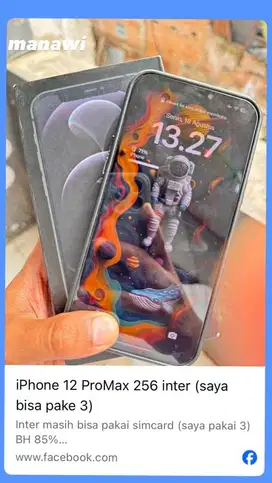 Iphone 12 Pro Max 256 ex Inter
