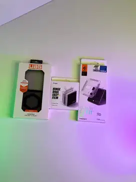 CASE Z FLIP7 UAG - TEMPERED GLASS SPIGEN - RINGKE HINGE PROTECTOR