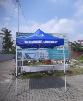 Tenda lipat custom logo