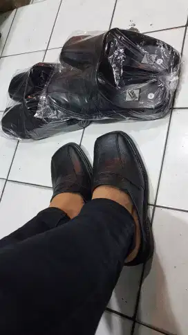Sepatu bustong kulit asli jual murah habsin stok