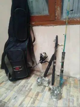 Alat Pancing 3 Unit dan Tas